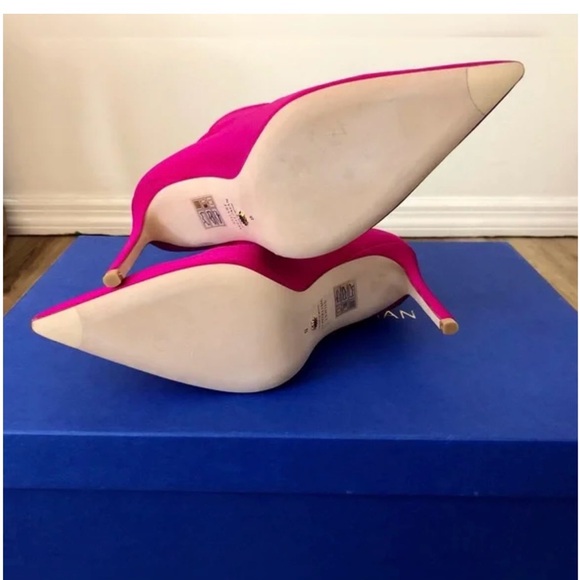 💝BNWT💝Stuart Weitzman Stretch Stiletto Sock Booties in Hot Pink - Picture 7 of 7